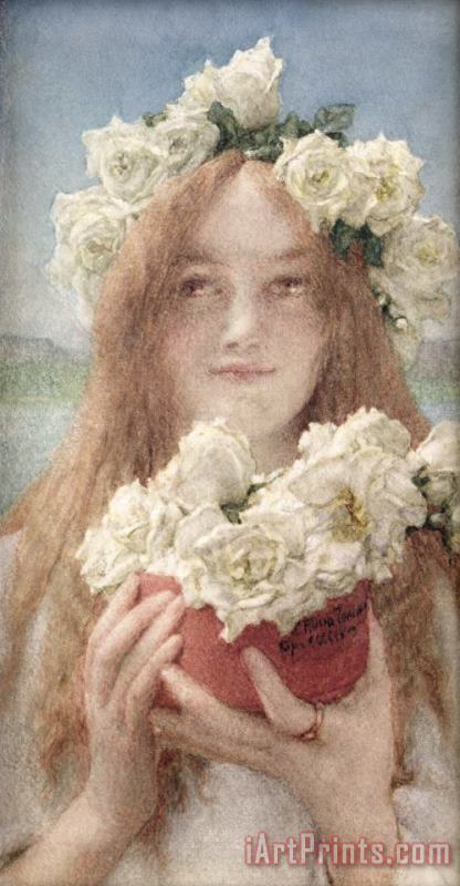 Sir Lawrence Alma-Tadema Summer Offering Art Print