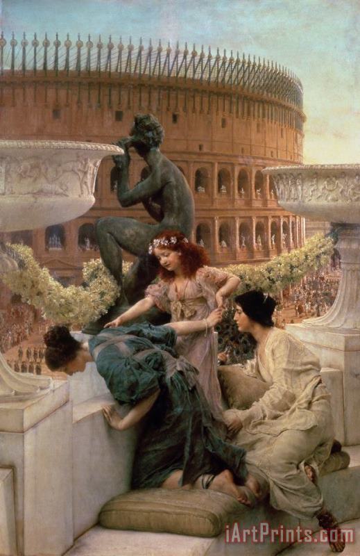 The Coliseum painting - Sir Lawrence Alma-Tadema The Coliseum Art Print