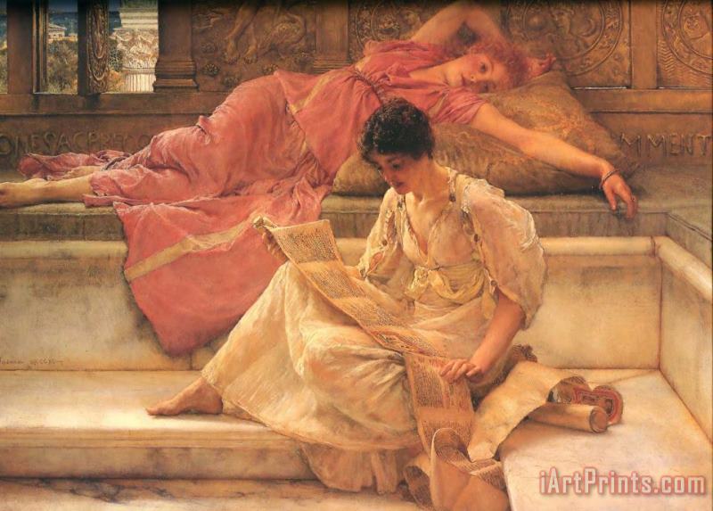 Sir Lawrence Alma-Tadema The Favourite Poet Art Print
