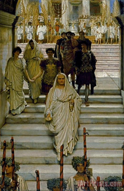 Sir Lawrence Alma-Tadema The Triumph of Titus Art Painting