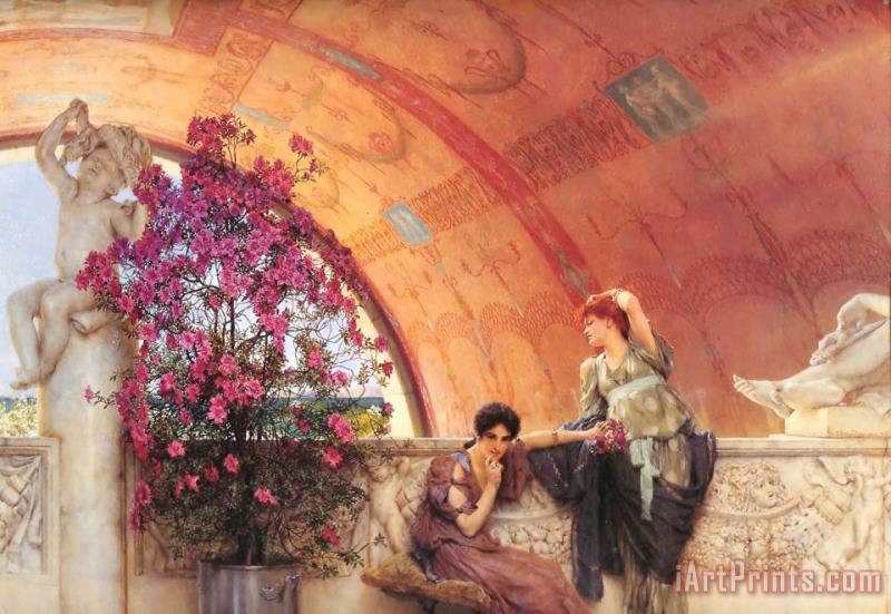 Sir Lawrence Alma-Tadema Unconscious Rivals Art Print
