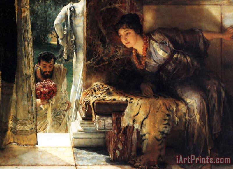 Welcome Footsteps painting - Sir Lawrence Alma-Tadema Welcome Footsteps Art Print