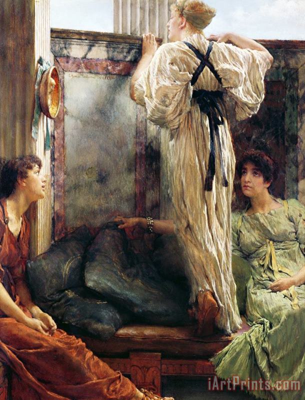 Sir Lawrence Alma-Tadema Who Is It Art Print
