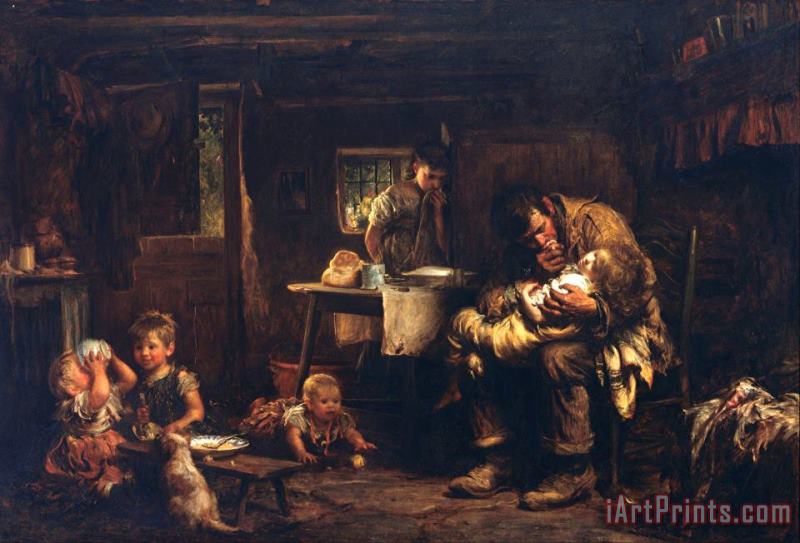 The Widower painting - Sir Luke Fildes The Widower Art Print