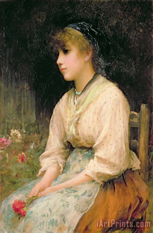 Sir Samuel Luke Fildes A Venetian Flower Girl Art Print