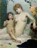 Solomon Joseph Solomon - Venus and Cupid painting