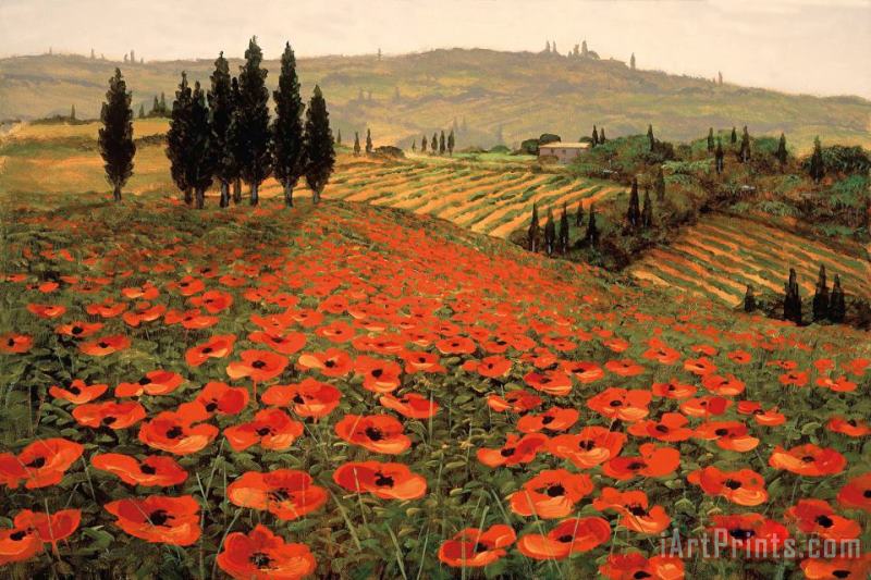 Steve Wynne Hills of Tuscany I Art Painting