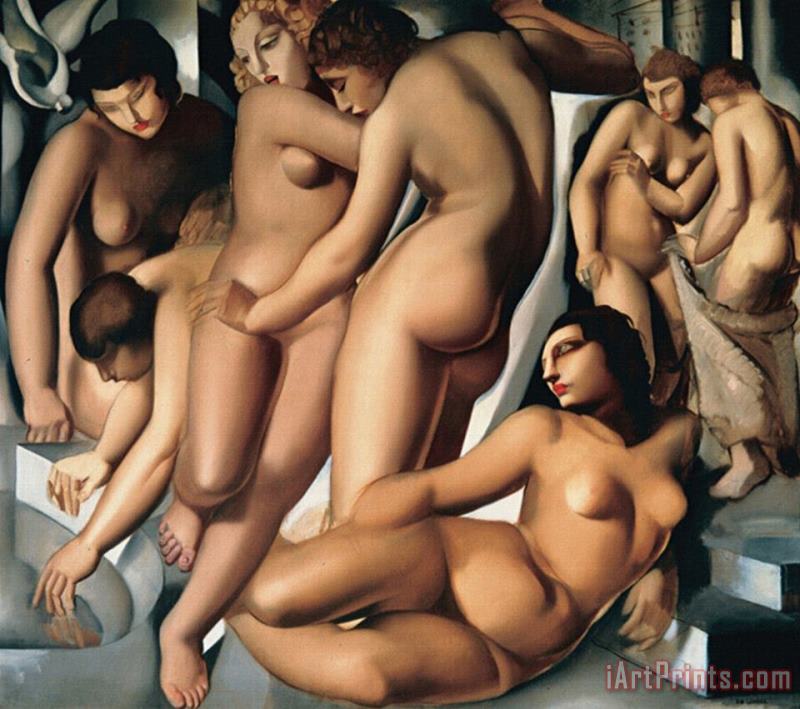 tamara de lempicka Femmes Au Bain Art Painting