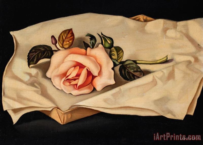 tamara de lempicka Une Rose Art Print