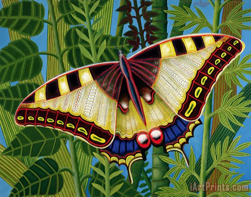 Tamas Galambos Butterfly Art Painting