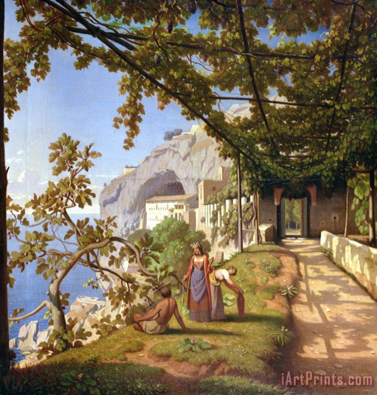 Theodore Aligny View of Capri Art Painting