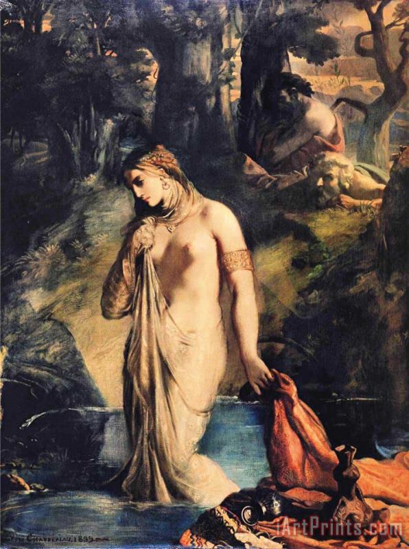 Susanna And The Elders painting - Theodore Chasseriau Susanna And The Elders Art Print