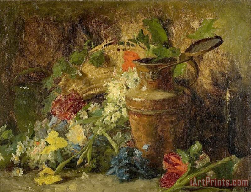 Theodore Clement Steele Flowers And Vase Art Painting