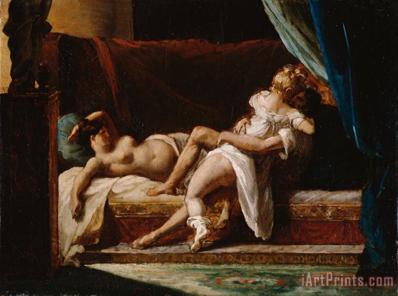 Theodore Gericault Three Lovers Art Painting