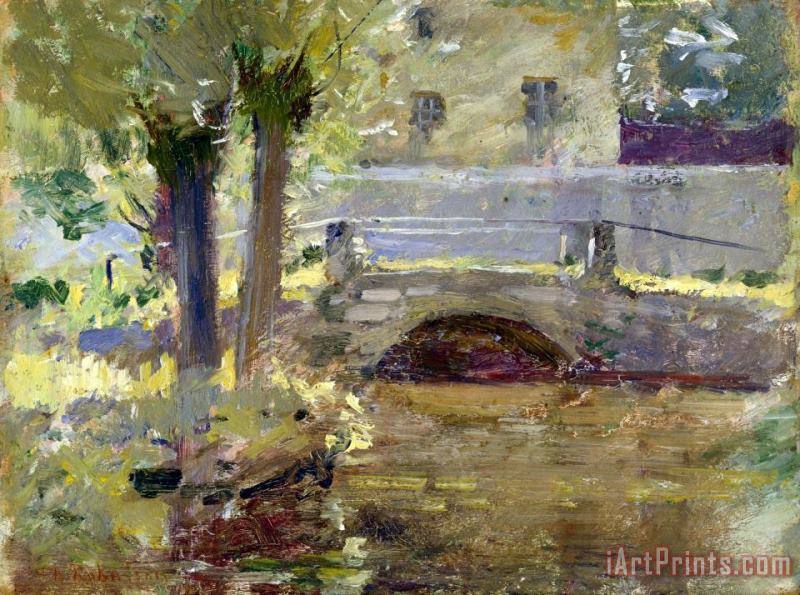 The Bridge at Giverny painting - Theodore Robinson The Bridge at Giverny Art Print