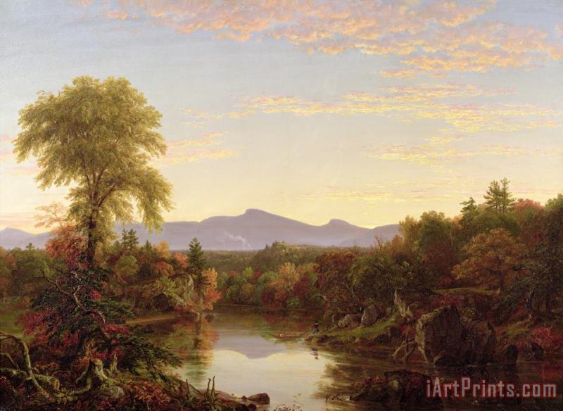Catskill Creek - New York painting - Thomas Cole Catskill Creek - New York Art Print