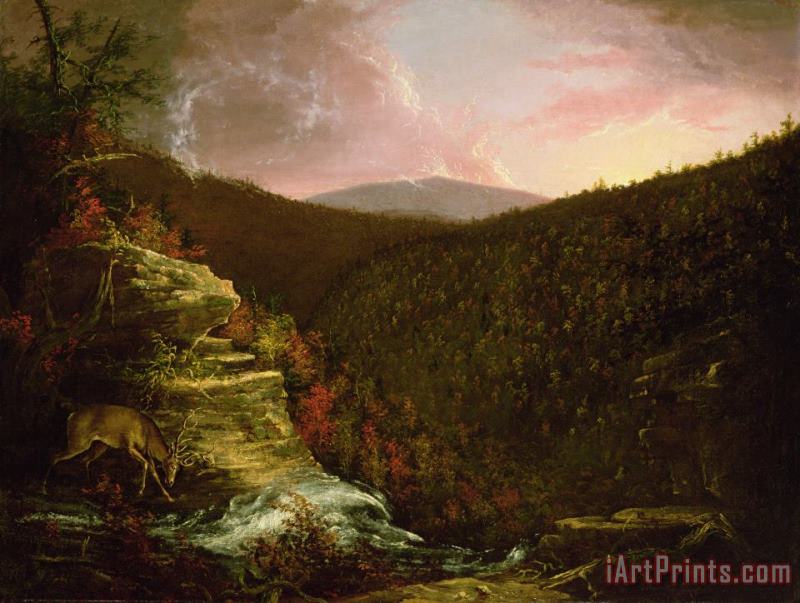 From the Top of Kaaterskill Falls painting - Thomas Cole From the Top of Kaaterskill Falls Art Print