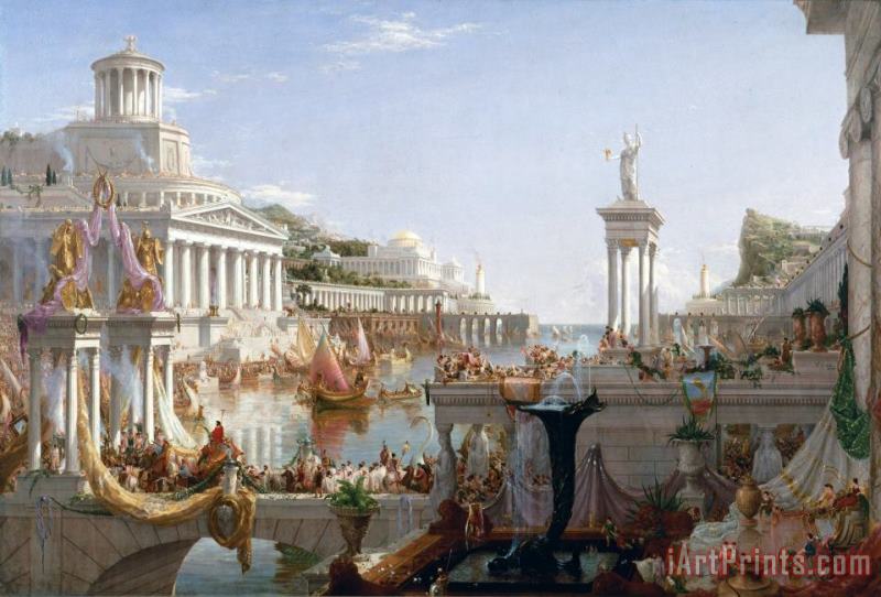 Thomas Cole The Course of Empire Consummation Art Painting