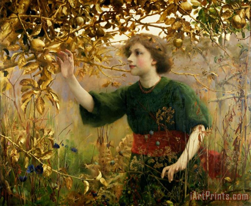 Thomas Cooper Gotch A Golden Dream Art Painting