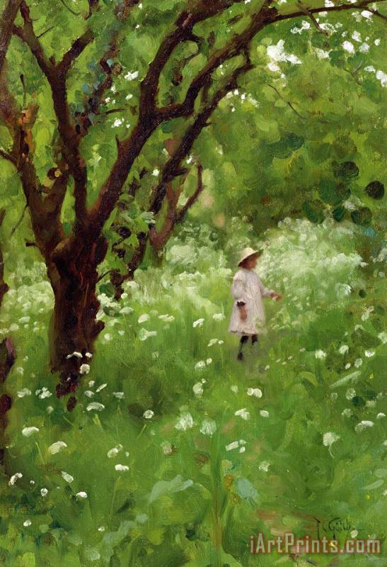 Thomas Cooper Gotch The Orchard Art Painting