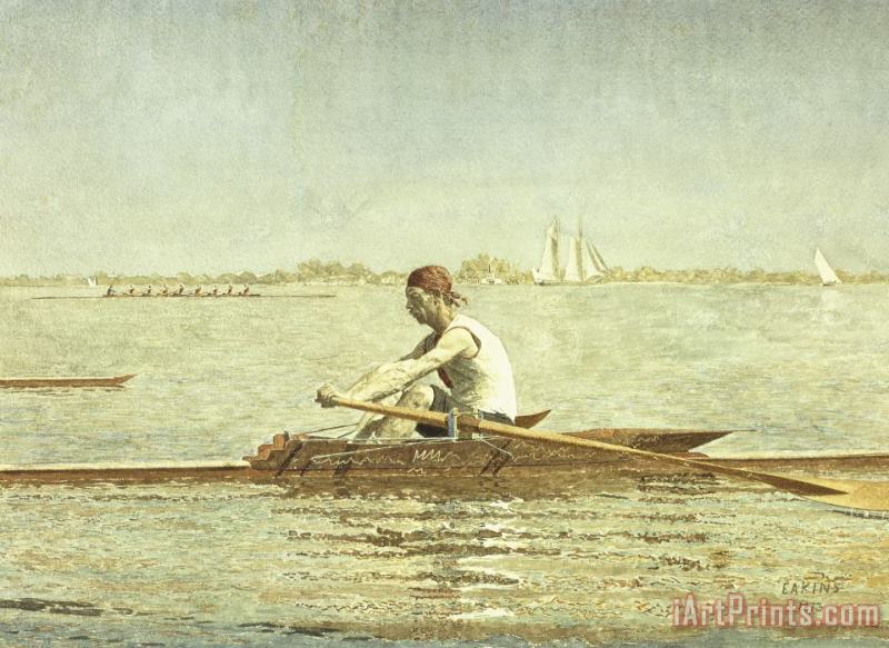 Thomas Eakins John Biglin in a Single Scull Art Painting