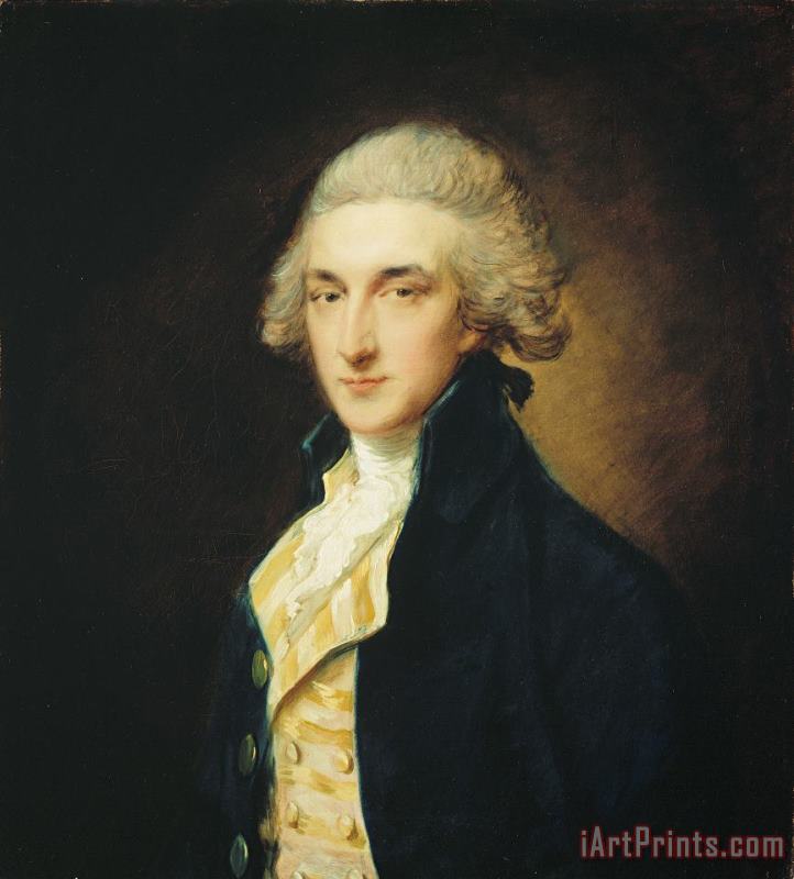 Sir John Edward Swinburne painting - Thomas Gainsborough Sir John Edward Swinburne Art Print