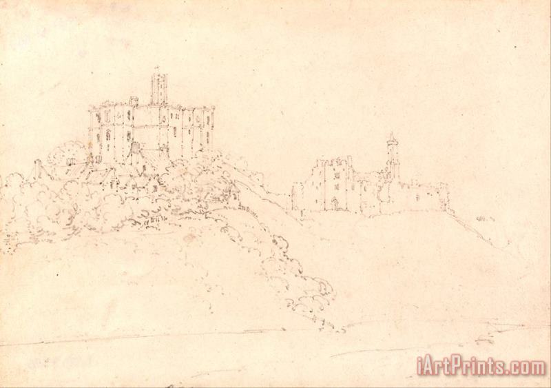 Thomas Girtin Warkworth Castle, Northumberland Art Print