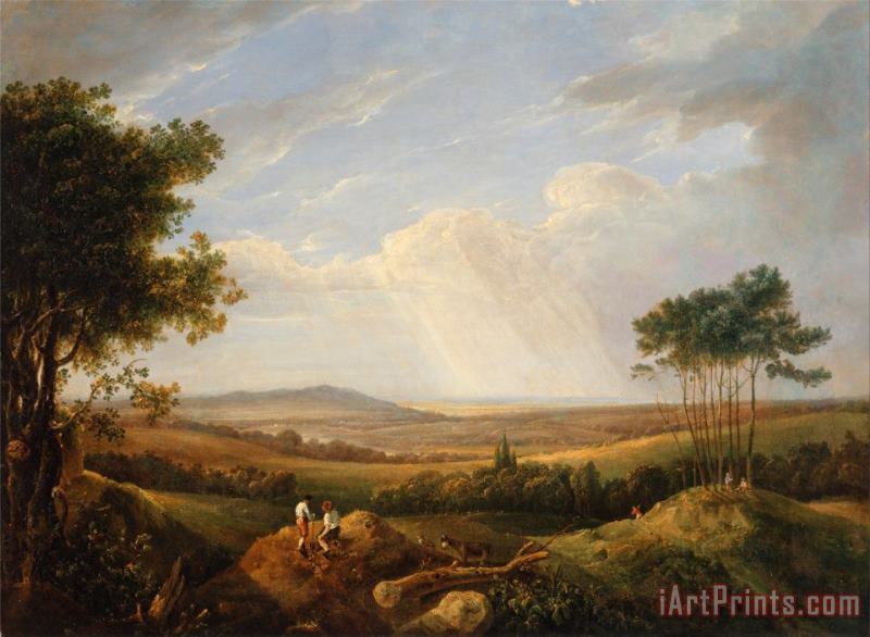 Landscape with Figures painting - Thomas Hastings Landscape with Figures Art Print