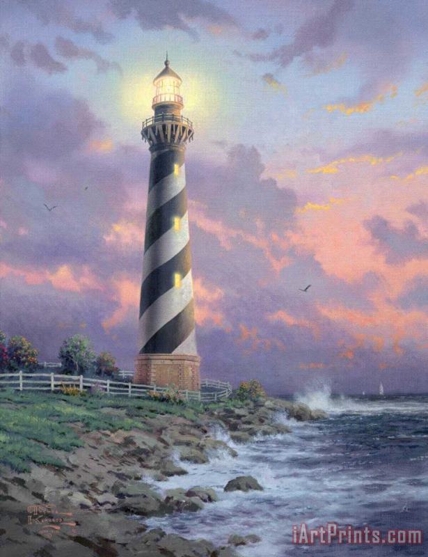 Thomas Kinkade Cape Hatteras Light Art Print