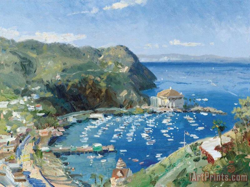 Thomas Kinkade Catalina, View From Mt. Ada Art Painting