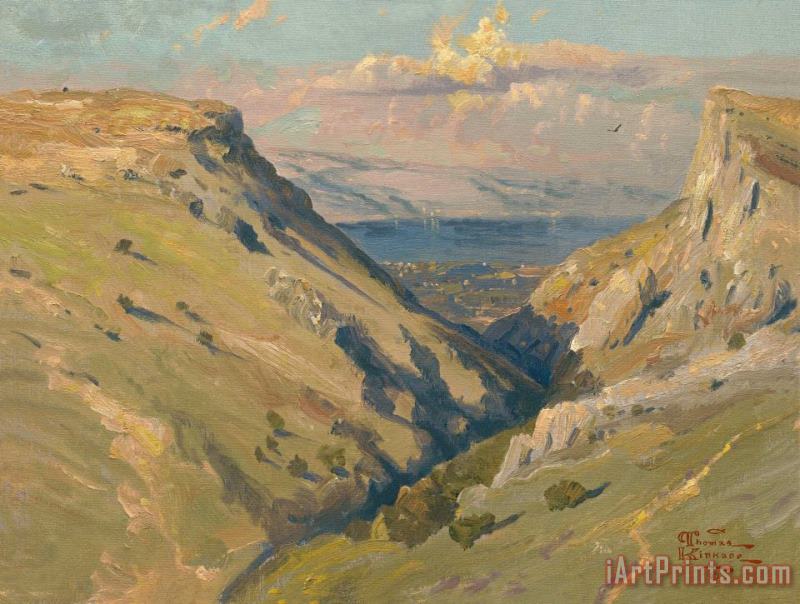 Mount Arbel painting - Thomas Kinkade Mount Arbel Art Print