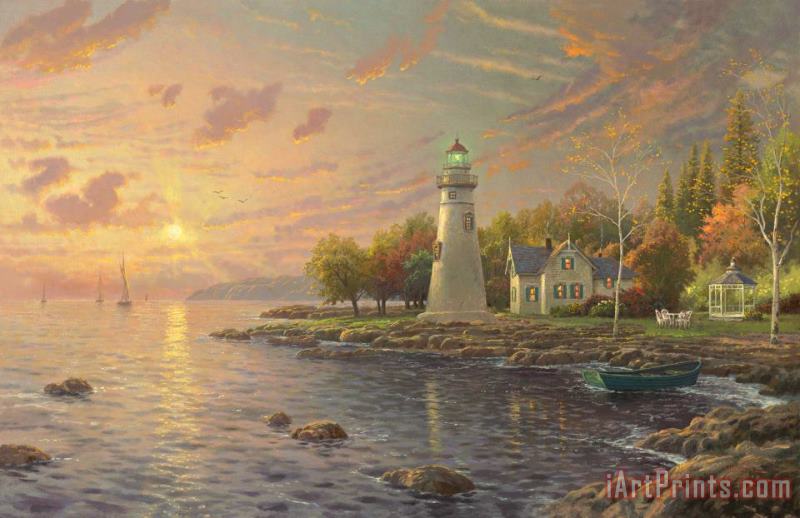 Thomas Kinkade Serenity Cove Art Painting