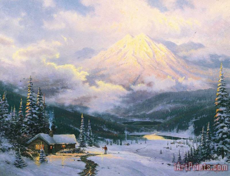 The Warmth of Home painting - Thomas Kinkade The Warmth of Home Art Print