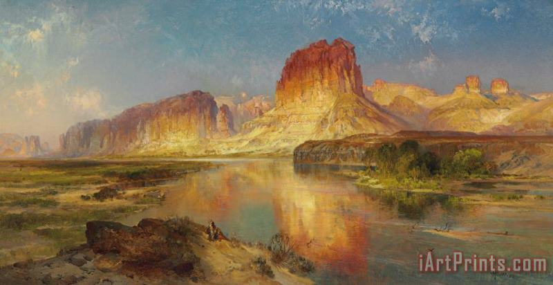 Thomas Moran Green River of Wyoming Art Painting