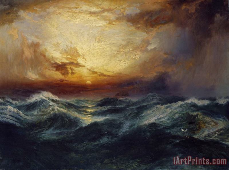 Thomas Moran Sunset After a Storm Art Painting