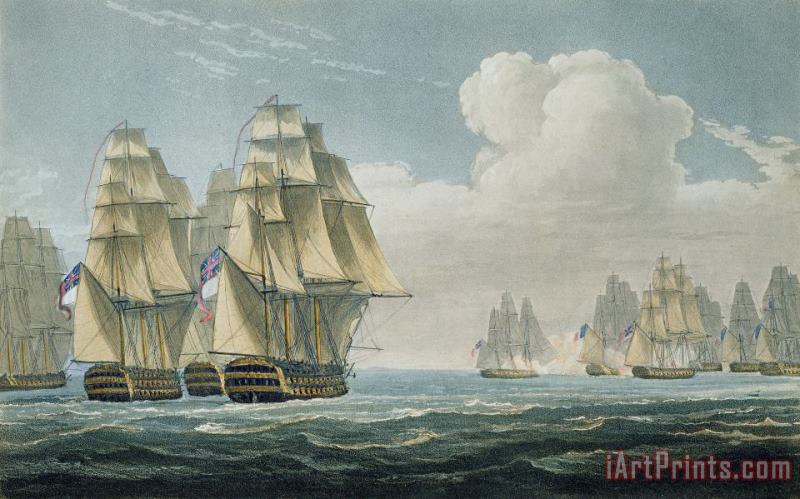 Thomas Whitcombe After The Battle Of Trafalgar Art Print