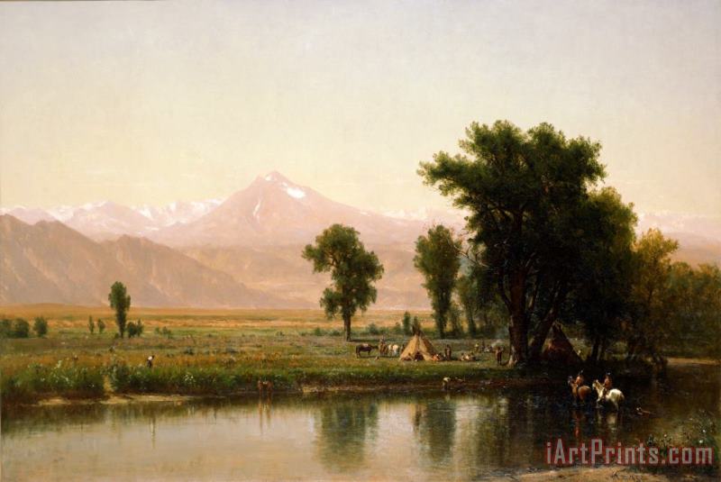 Thomas Worthington Whittredge Crossing The River Platte Art Painting