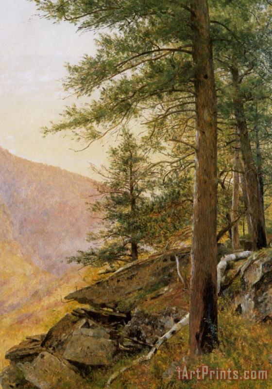 Thomas Worthington Whittredge Hemlocl in The Catskills Art Painting
