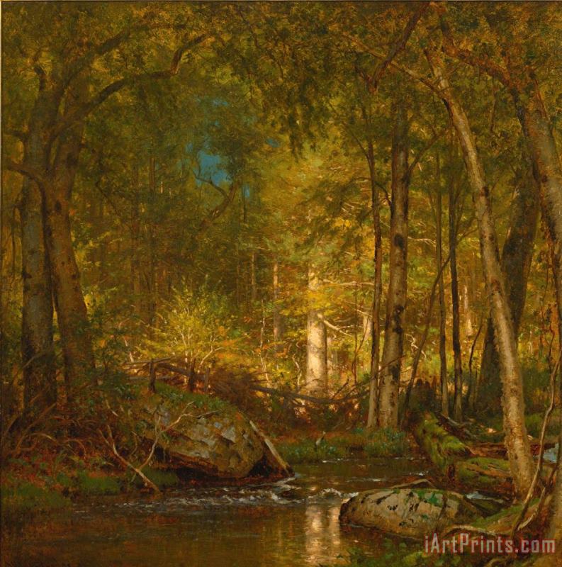 Sunlight in The Forest painting - Thomas Worthington Whittredge Sunlight in The Forest Art Print