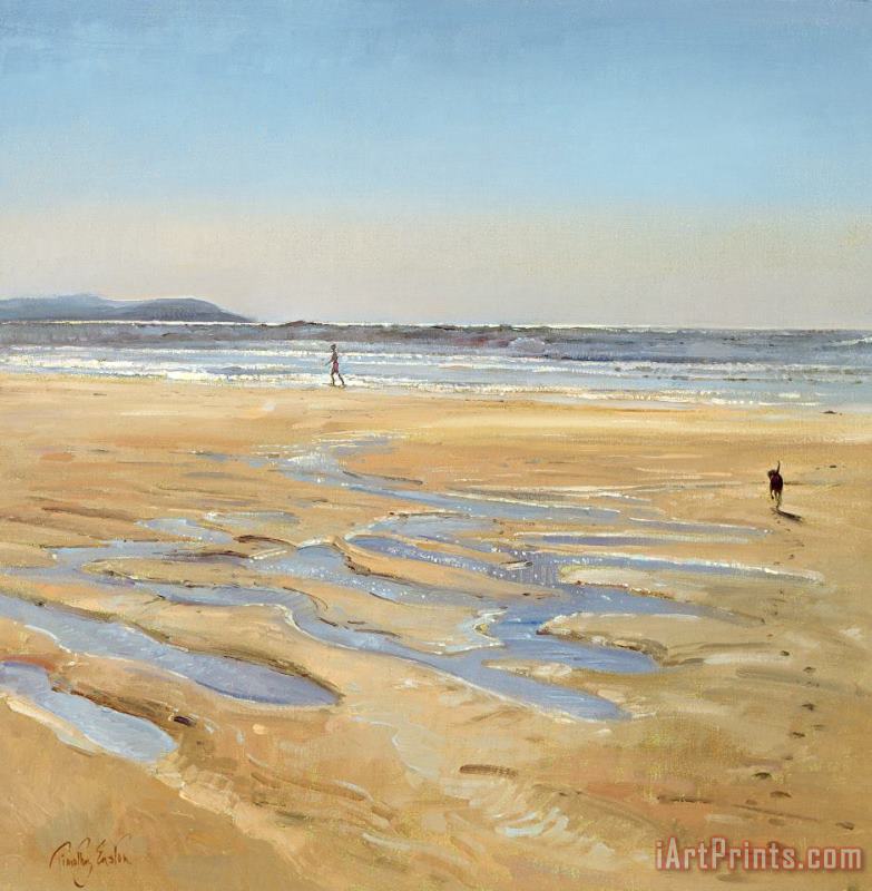 Beach Strollers painting - Timothy Easton Beach Strollers Art Print