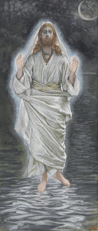 Tissot Jesus Walks on the Sea Art Painting