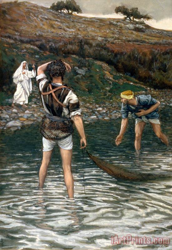 The Calling of Saint Peter and Saint Andrew painting - Tissot The Calling of Saint Peter and Saint Andrew Art Print