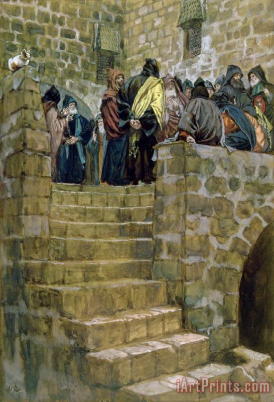 Tissot The Evil Counsel of Caiaphas Art Painting