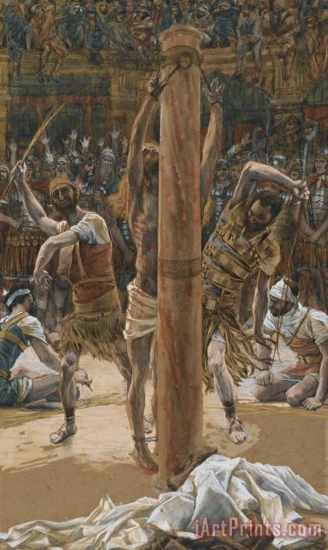 The Scourging on the Back painting - Tissot The Scourging on the Back Art Print