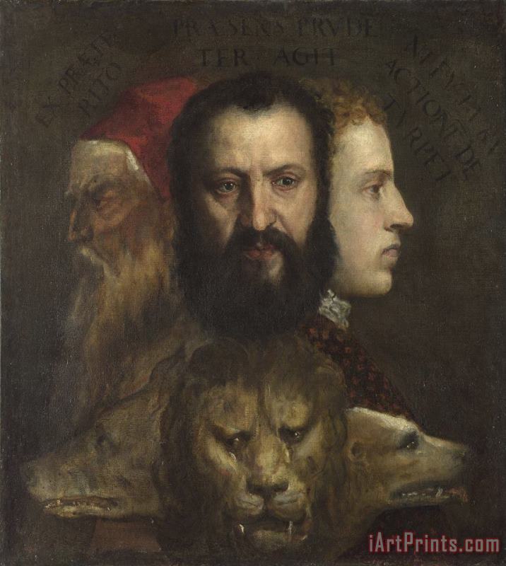 An Allegory of Prudence painting - Titian An Allegory of Prudence Art Print