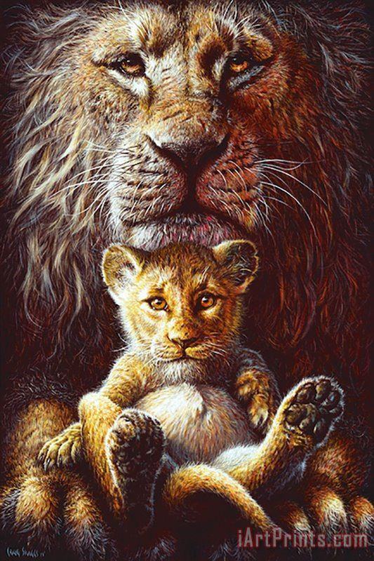Golden Son Lion King Art Craig Skaggs painting - Unknwon Golden Son Lion King Art Craig Skaggs Art Print