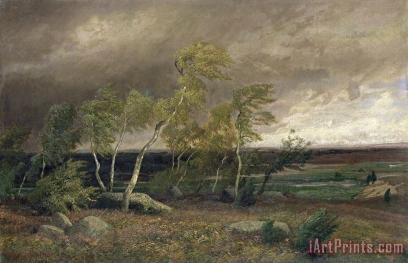 Valentin Ruths The Heath in a Storm Art Painting