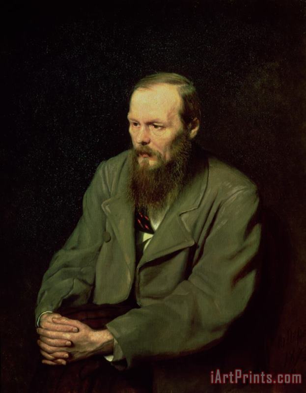 Vasili Grigorevich Perov Portrait Of Fyodor Dostoyevsky Art Print