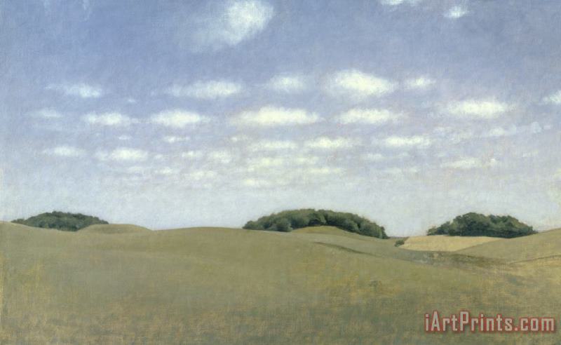 Vilhelm Hammershoi Landscape From Lejre Art Painting