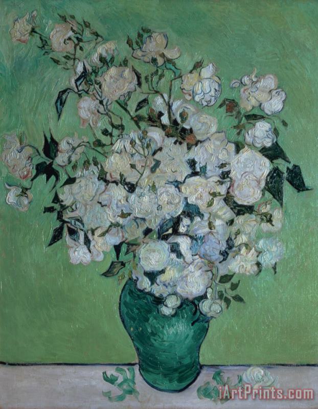 Vincent van Gogh A Vase of Roses Art Painting